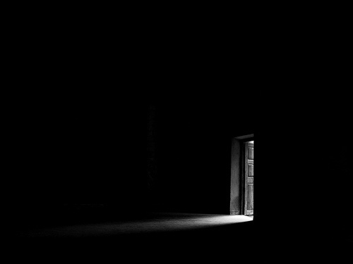 dark door